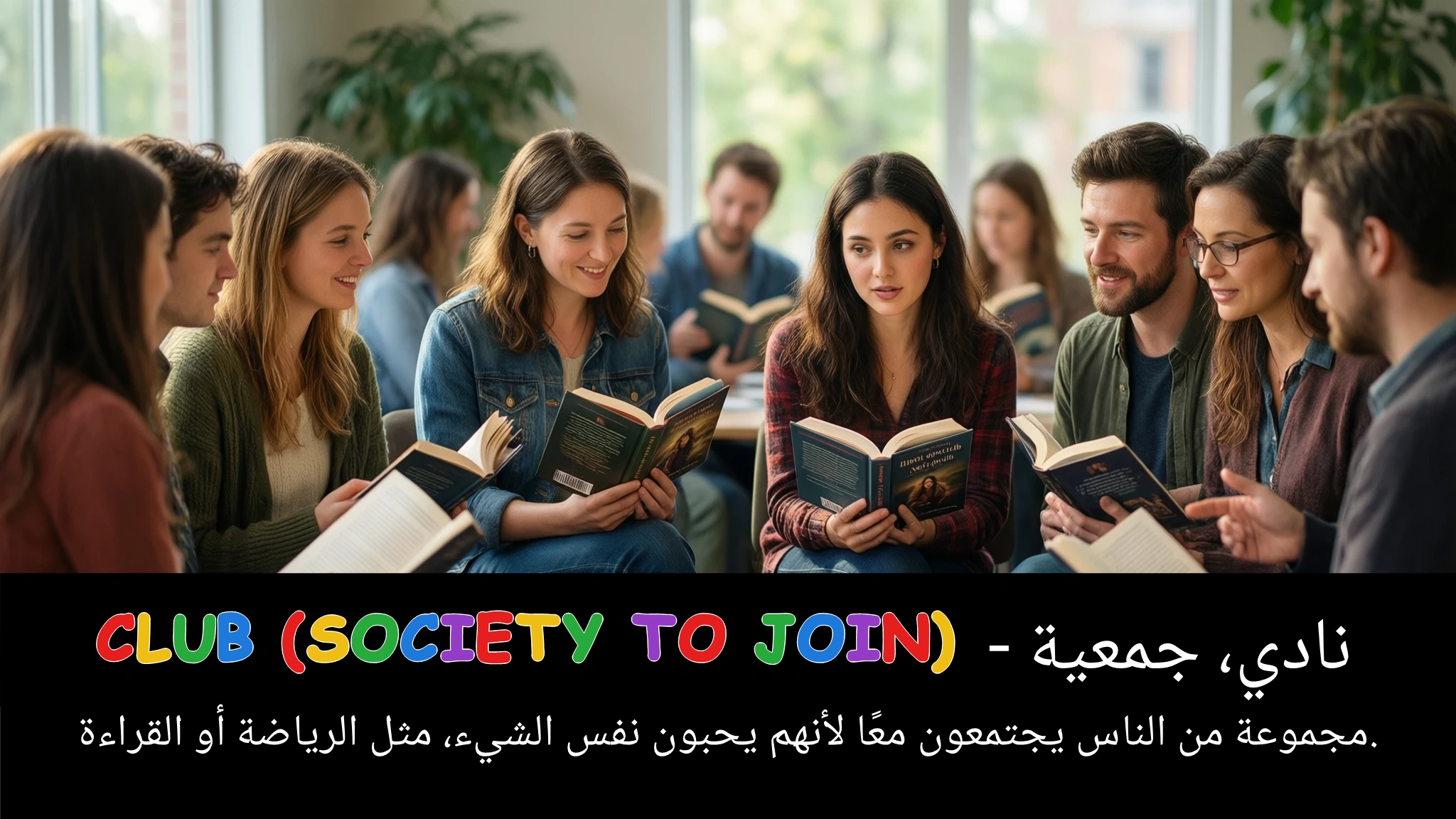 Arabic Illustration for club (society to join)
